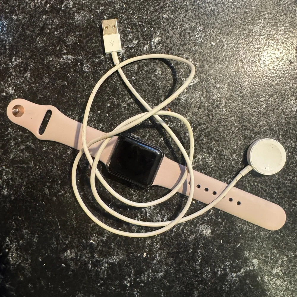 Apple Watch Series 3 with Pink Band